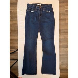 Denizen from Levis Womens Mid-Rise Bootcut Jeans Dark Wash Blue Denim Size 29x31
